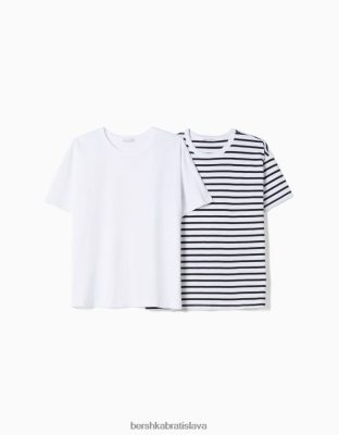 Bershka ženy balenie 2 oversize tričiek s krátkym rukávom viacfarebný oblečenie B86RXX636 Bershka Nohavice