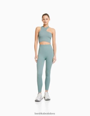 Bershka ženy bezšvové rebrované legíny exkluzívne oblečenie B86RXX1450 Bershka Slovakia