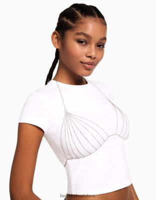 Bershka ženy braletka s kamienkami zlato príslušenstvo B86RXX1867 Bershka Slovakia