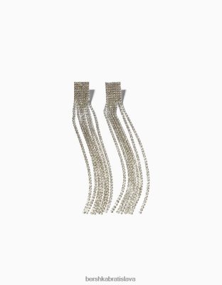 Bershka ženy kamienkové kaskádové náušnice striebro príslušenstvo B86RXX1864 Bershka Slovakia