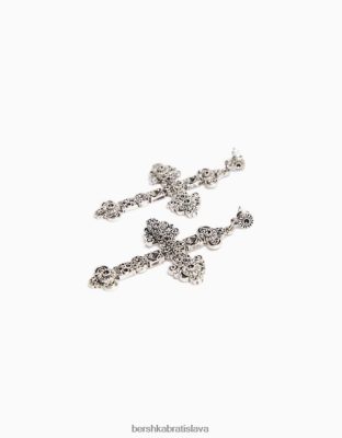 Bershka ženy krížikové náušnice striebro príslušenstvo B86RXX2443 Bershka Slovakia