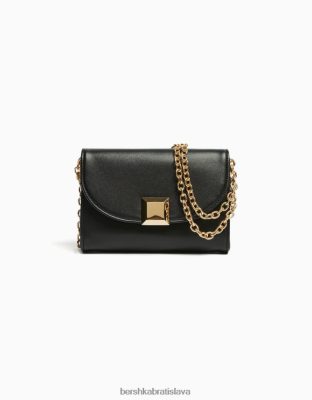 Bershka ženy mini štvorcová taška cez rameno s detailom čierna príslušenstvo B86RXX2417 Bershka Rifle