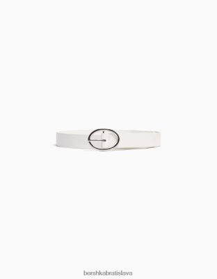 Bershka ženy obyčajný opasok z umelej kože biela príslušenstvo B86RXX2537 Bershka Rifle