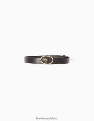 Bershka ženy obyčajný opasok z umelej kože čierna príslušenstvo B86RXX2536 Bershka Slovakia