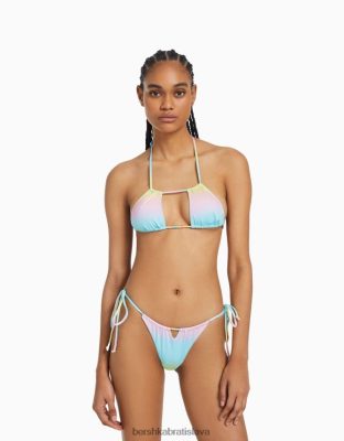 Bershka ženy ombre top bikín s korálkovým detailom žltá oblečenie B86RXX1813 Bershka Slovakia