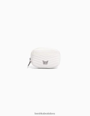 Bershka ženy prešívaná kabelka s detailom biela príslušenstvo B86RXX2359 Bershka Slovakia