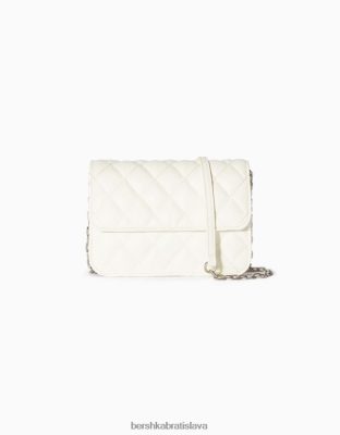 Bershka ženy prešívaná kabelka s retiazkovým uchom biela príslušenstvo B86RXX2362 Bershka Slovakia