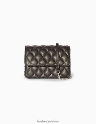 Bershka ženy prešívaná kabelka s retiazkovým uchom čierna príslušenstvo B86RXX2363 Bershka Rifle