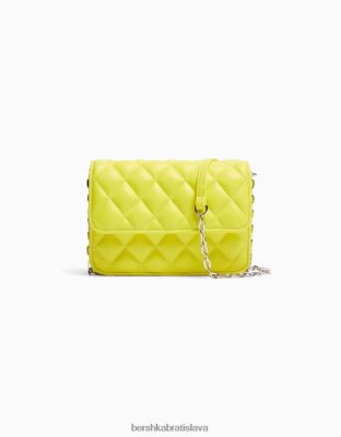 Bershka ženy prešívaná kabelka s retiazkovým uchom vápno príslušenstvo B86RXX2383 Bershka Slovakia