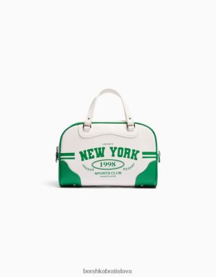 Bershka ženy retro bowlingová taška biela príslušenstvo B86RXX2360 Bershka Rifle