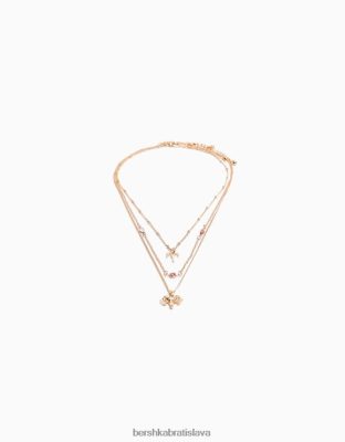 Bershka ženy sada 3 náhrdelníkov zverokruhu Baran zlato príslušenstvo B86RXX2429 Bershka Rifle