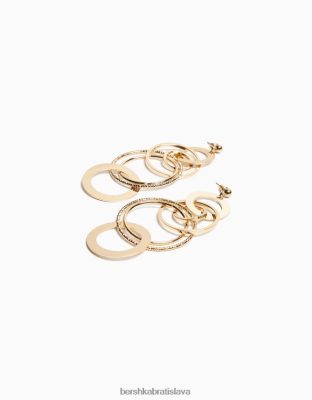 Bershka ženy sférické kaskádové náušnice zlato príslušenstvo B86RXX2454 Bershka Nohavice