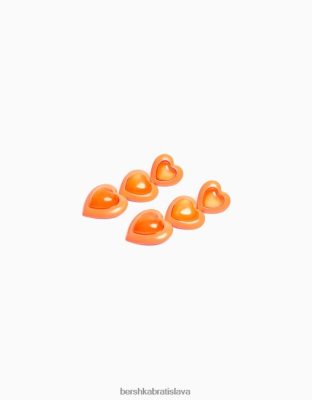 Bershka ženy smaltované visiace náušnice oranžová príslušenstvo B86RXX1839 Bershka Nohavice