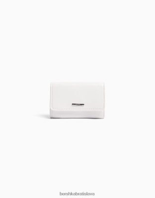 Bershka ženy základná lesklá peňaženka krém príslušenstvo B86RXX2396 Bershka Rifle