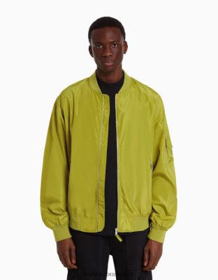 Bershka muži ľahká bunda typu bomber tyrkysová oblečenie B86RXX3051 Bershka Nohavice