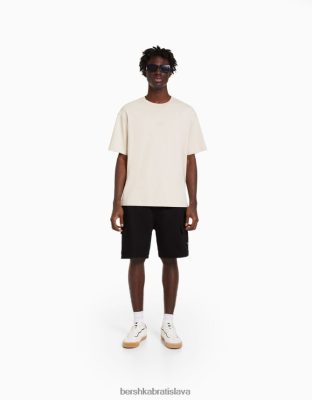 Bershka muži cargo bermudy potničky čierna oblečenie B86RXX3322 Bershka Slovakia