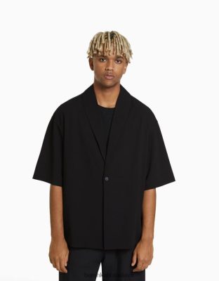 Bershka muži košeľa s krátkym rukávom s golierom iné oblečenie B86RXX2921 Bershka Rifle