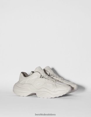 Bershka muži kontrastné robustné tenisky zo sieťoviny biela obuv B86RXX3511 Bershka Slovakia