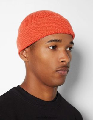 Bershka muži krátka čiapka oranžová príslušenstvo B86RXX3620 Bershka Rifle