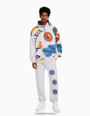 Bershka muži mikina s potlačou iné oblečenie B86RXX2960 Bershka Rifle