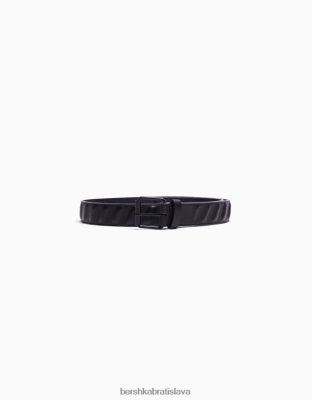 Bershka muži opasok z umelej kože čierna príslušenstvo B86RXX3634 Bershka Slovakia