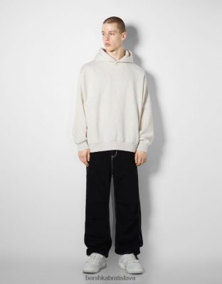 Bershka muži padákové džínsy čierna oblečenie B86RXX3117 Bershka Nohavice