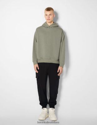 Bershka muži slim cargo tepláky čierna oblečenie B86RXX3224 Bershka Rifle