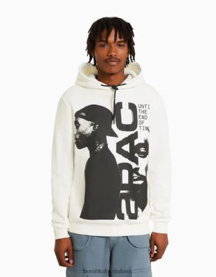 Bershka muži tupac mikina s kapucňou iné oblečenie B86RXX2970 Bershka Nohavice