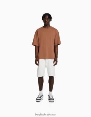 Bershka muži základné plyšové bermudy exkluzívne oblečenie B86RXX3316 Bershka Slovakia