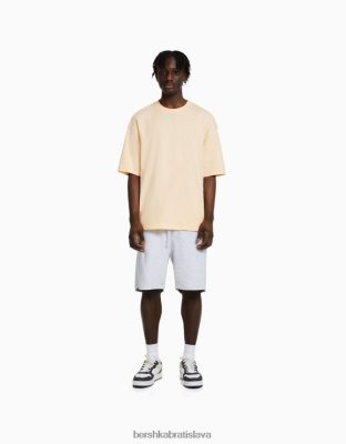 Bershka muži základné plyšové bermudy sivá oblečenie B86RXX3320 Bershka Rifle