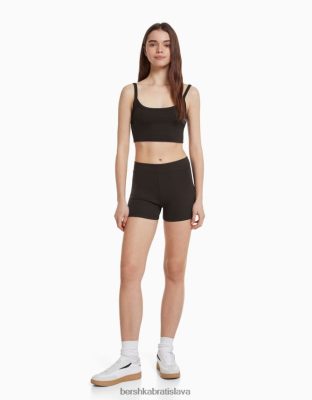 Bershka unisex culotte šortky tmavo šedá oblečenie B86RXX3881 Bershka Rifle