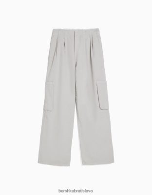 Bershka unisex nízke nákladné džínsy sivá oblečenie B86RXX3932 Bershka Rifle