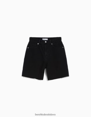 Bershka unisex vintage džínsové bermudy čierna oblečenie B86RXX4022 Bershka Rifle