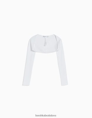Bershka unisex základné ohrievače rúk biela oblečenie B86RXX3825 Bershka Nohavice